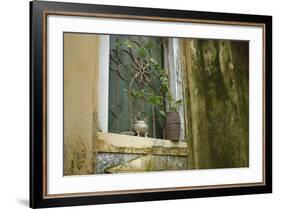 Vietnam, Hoi An, Quang Nam. Window at Quan Congs Temple-Kevin Oke-Framed Photographic Print