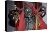 Vietnam, Hoi an Village, Near Da Nang, Detail of Statue of Deity in Phuoc Kien Pagoda-null-Stretched Canvas