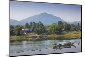 Vietnam, Hue. Dragon Excursion Boats, Perfume River-Walter Bibikow-Mounted Photographic Print