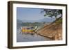 Vietnam, Hue. Dragon Excursion Boats, Perfume River-Walter Bibikow-Framed Photographic Print