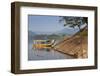 Vietnam, Hue. Dragon Excursion Boats, Perfume River-Walter Bibikow-Framed Photographic Print