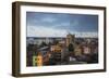 Vietnam, Hue. Elevated City View, Dusk-Walter Bibikow-Framed Photographic Print