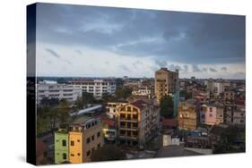 Vietnam, Hue. Elevated City View, Dusk-Walter Bibikow-Stretched Canvas