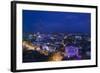 Vietnam, Hue. Elevated City View, Dusk-Walter Bibikow-Framed Photographic Print