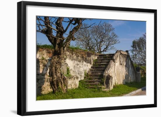 Vietnam, Hue Imperial City. Ruins of the Purple Forbidden City-Walter Bibikow-Framed Photographic Print