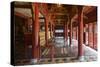 Vietnam, Hue Imperial City. to Mieu Temple Complex, Interior-Walter Bibikow-Stretched Canvas