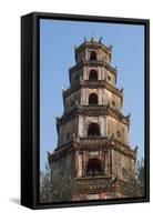 Vietnam, Hue. Thien Mu Pagoda, Exterior-Walter Bibikow-Framed Stretched Canvas