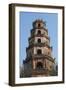 Vietnam, Hue. Thien Mu Pagoda, Exterior-Walter Bibikow-Framed Photographic Print