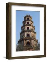 Vietnam, Hue. Thien Mu Pagoda, Exterior-Walter Bibikow-Framed Photographic Print