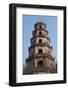 Vietnam, Hue. Thien Mu Pagoda, Exterior-Walter Bibikow-Framed Photographic Print