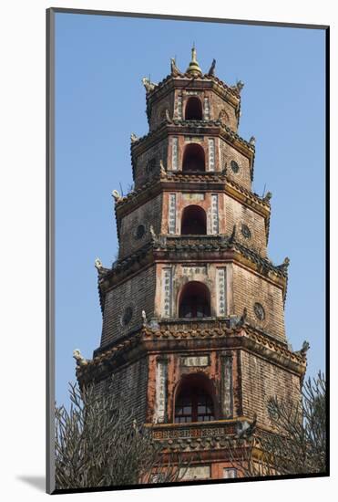 Vietnam, Hue. Thien Mu Pagoda, Exterior-Walter Bibikow-Mounted Photographic Print