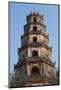 Vietnam, Hue. Thien Mu Pagoda, Exterior-Walter Bibikow-Mounted Photographic Print