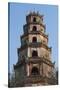 Vietnam, Hue. Thien Mu Pagoda, Exterior-Walter Bibikow-Stretched Canvas