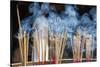 Vietnam, Hue. Thien Mu Pagoda, Joss Sticks-Walter Bibikow-Stretched Canvas