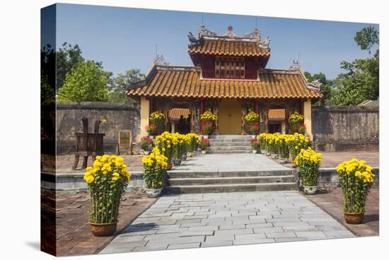 Vietnam, Hue. Tomb Complex of Emperor Minh Mang-Walter Bibikow-Stretched Canvas