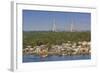 Vietnam, Mekong Delta. Can Tho, Can Tho Bridge, Elevated View, Sunset-Walter Bibikow-Framed Photographic Print