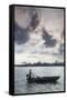 Vietnam, Mekong Delta. Can Tho, Riverside Port Area, Can Tho River-Walter Bibikow-Framed Stretched Canvas