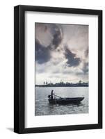 Vietnam, Mekong Delta. Can Tho, Riverside Port Area, Can Tho River-Walter Bibikow-Framed Photographic Print