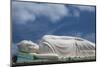 Vietnam, Mekong Delta. My Tho, Vinh Trang Pagoda, Giant Reclining Buddha Statue-Walter Bibikow-Mounted Photographic Print