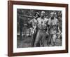 Vietnam memorial soldiers by Frederick Hart, Washington, D.C. - Black&W-Carol Highsmith-Framed Art Print