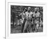 Vietnam memorial soldiers by Frederick Hart, Washington, D.C. - Black&W-Carol Highsmith-Framed Art Print