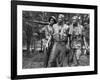 Vietnam memorial soldiers by Frederick Hart, Washington, D.C. - Black&W-Carol Highsmith-Framed Art Print