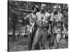 Vietnam memorial soldiers by Frederick Hart, Washington, D.C. - Black&W-Carol Highsmith-Stretched Canvas
