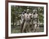 Vietnam memorial soldiers by Frederick Hart, Washington, D.C.-Carol Highsmith-Framed Art Print