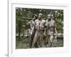 Vietnam memorial soldiers by Frederick Hart, Washington, D.C.-Carol Highsmith-Framed Art Print