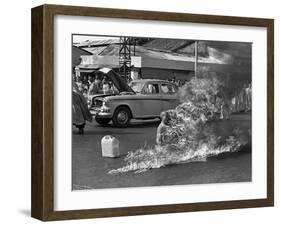 Vietnam Monk Protest-Malcolm Browne-Framed Premium Photographic Print