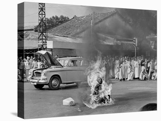 Vietnam Monk Protest-Malcolm Browne-Stretched Canvas