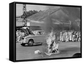 Vietnam Monk Protest-Malcolm Browne-Framed Stretched Canvas