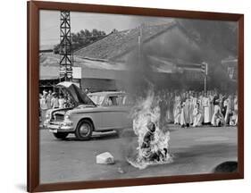 Vietnam Monk Protest-Malcolm Browne-Framed Photographic Print