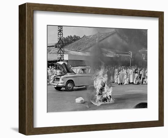 Vietnam Monk Protest-Malcolm Browne-Framed Photographic Print