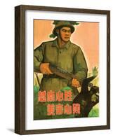 Vietnam Must Win, the Us Imperialists Must Lose, 1965-null-Framed Giclee Print