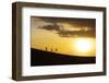 Vietnam. Nam Cuong dunes at Nha Trang, Cham People on their way to work.-Tom Norring-Framed Photographic Print