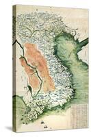 Vietnam - Panoramic Map-Lantern Press-Stretched Canvas