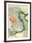 Vietnam - Panoramic Map-Lantern Press-Framed Art Print