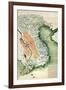 Vietnam - Panoramic Map-Lantern Press-Framed Art Print