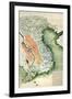 Vietnam - Panoramic Map-Lantern Press-Framed Art Print