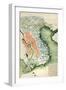 Vietnam - Panoramic Map-Lantern Press-Framed Art Print