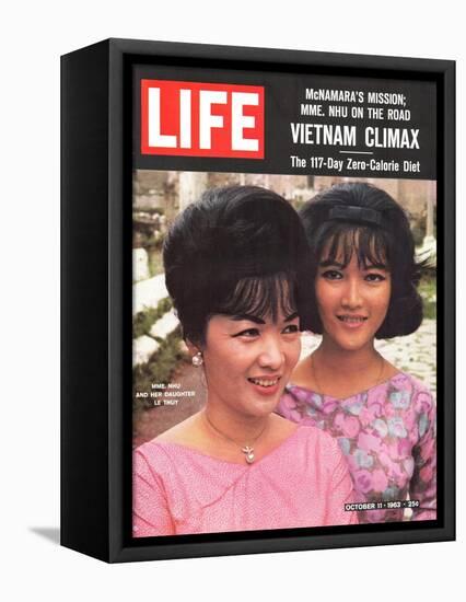 Vietnam's Madame Nhu and Daughter, October 11, 1963-John Loengard-Framed Stretched Canvas
