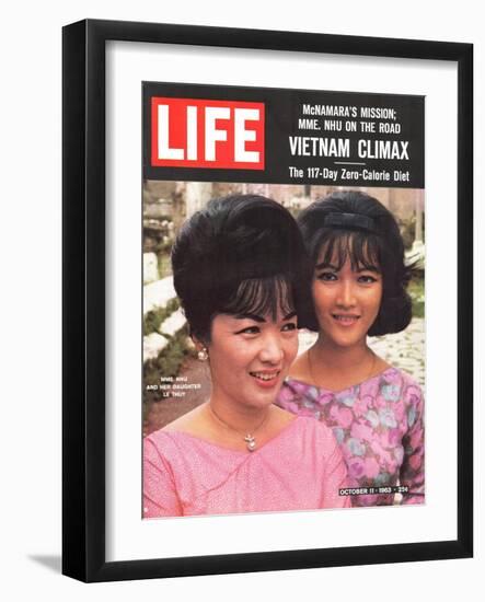Vietnam's Madame Nhu and Daughter, October 11, 1963-John Loengard-Framed Photographic Print
