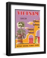 Vietnam, Saigon (Ho Chi Minh City), Vietnam National Tourist Office-null-Framed Art Print