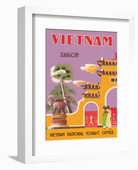 Vietnam, Saigon (Ho Chi Minh City), Vietnam National Tourist Office-null-Framed Art Print