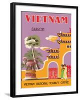 Vietnam, Saigon (Ho Chi Minh City), Vietnam National Tourist Office-null-Framed Giclee Print