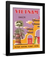 Vietnam, Saigon (Ho Chi Minh City), Vietnam National Tourist Office-null-Framed Giclee Print