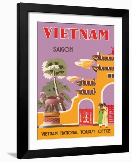 Vietnam, Saigon (Ho Chi Minh City), Vietnam National Tourist Office-null-Framed Giclee Print