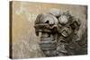 Vietnam. Stone Lion in the Entrance at Citadel, Hue, Thua Thien Hue-Kevin Oke-Stretched Canvas
