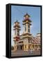 Vietnam, Tay Ninh, Cao Dai Holy See, Cao Dai Great Temple, Exterior-Walter Bibikow-Framed Stretched Canvas